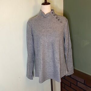 M Susan Graver Mock Neck Top AA12 6183